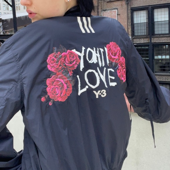 yohji y-3 love roses bomber jacket - Picture 2 of 6